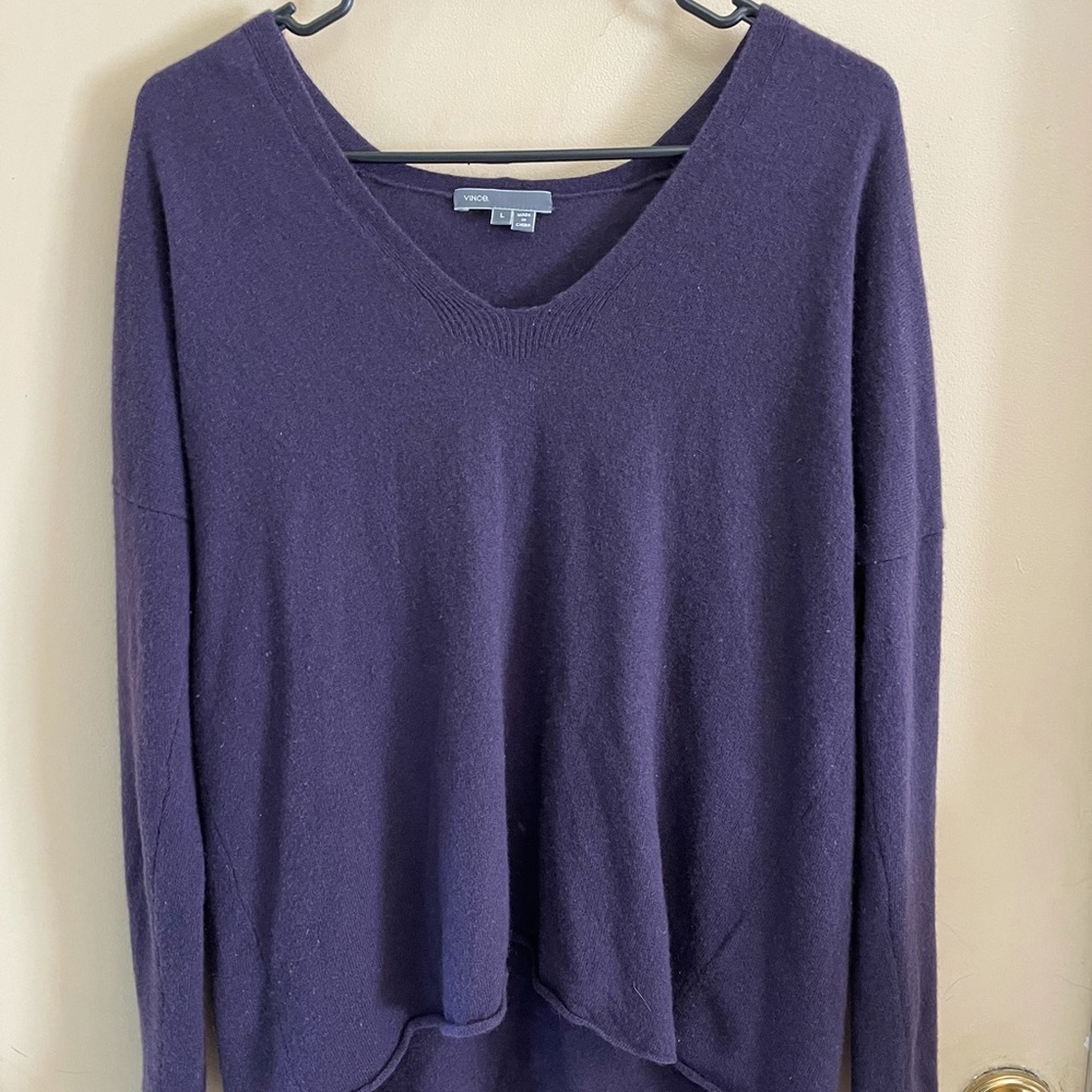 Vince Indigo 100% Cashmere Sweater